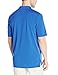 adidas Golf Men's Climacool 2-Color Pencil Stripe Polo Shirt, Ray Blue F/Mineral Blue S, Small