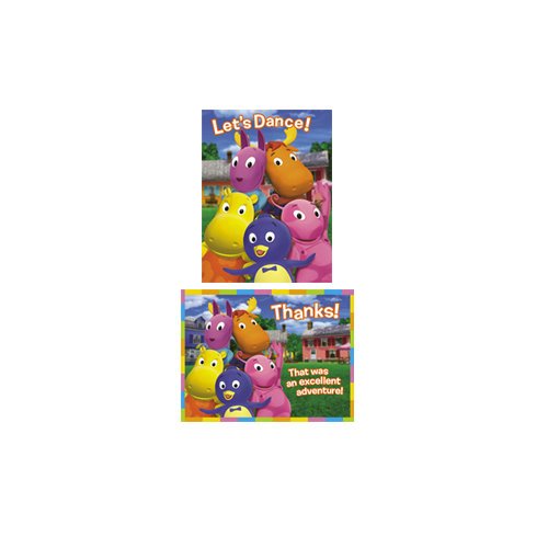The Backyardigans Invitations and Thank You Notes 16pc Image The Backyardigans Invitations and Thank You Notes 16pc
