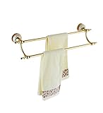 Rozin 浴室 トイレ用 お風呂 タオル ラック ホルダー 二段階 タオル掛け メッキ