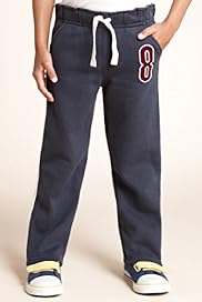 Cotton Rich Wide Waistband Drawstring Joggers