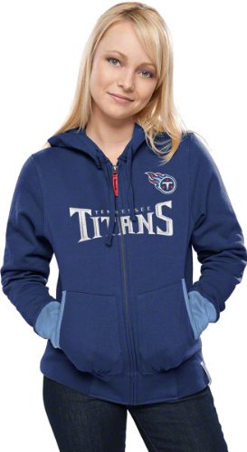 Tennessee Titans Women's Chant Navy Full Zip Hooded Sweatshirt