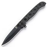 Columbia River Knife and Tool M16-01KZ 3-Inch Zytel Folding Knife with Autolawk and Spear Point Razor Edge Blade, Black