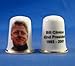 Porcelain China Collectable Thimble - Bill Clinton 42nd President USA - Free Gift Box