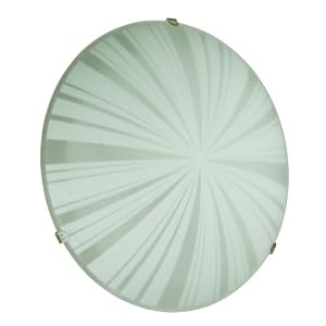 Eglo 89239A Mars-1, Frosted Rays, 1-Light Wall Ceiling Light Fixture by 