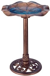 Gardman BA01282 Lily Bird Bath Antique Copper