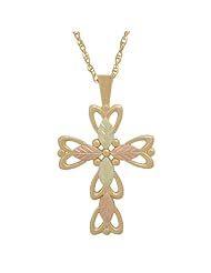 Dainty Black Hills Gold by Coleman 10K Gold Cross Necklace