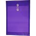 Filexec Poly envelope, Legal size, Top load, Button string closure, Purple (Pack of 6) (50057-14104)
