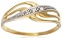 9ct Yellow Gold AMR311852 Ladies 0.015ct Diamond Band Ring