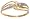 9ct Yellow Gold AMR311852 Ladies 0.015ct Diamond Band Ring Size H