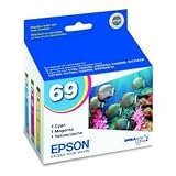 10 pack of genuine Epson ink cartridges 69: 4 T0691/ 2 T0692/2 T0693/ 2 T0694