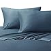 LINENWALAS Bamboo Sheets Split King - Softest and Thermal Regulating Sheets - Bed Sheet Set - 100% Natural Bamboo (Split King, Bahamas Blue)