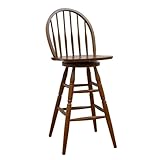 Carolina Cottage A100-91 30-Inch Swivel Windsor Barstool, Cherry