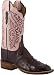 LUCCHESE 2000 T1705 Womens Cowboy Cowgirl Ostrich Leather Western Boots Pink/Black Cherry