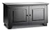 Salamander Chameleon Hampton 221 Twin-Width A/V Cabinet (Distressed Black)