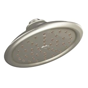 MOEN 6310AN Exacttemp Single Function Rainfall Showerhead, Antique Nickel
