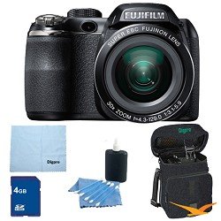 Fujifilm FinePix S4500 30x Optical Zoom 14 MP 3 inch LCD Digital Camera 4 GB Bundle