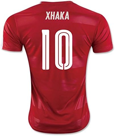 #10 Xhaka Red Home Match Soccer Adult EURO 2016 Jersey