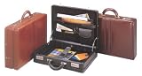 Winn International Top Grain Leather Expandable Attache