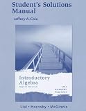 Student Solutions manual for Introductory Algebra