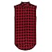 OLRIK Mens Hipster Hip Hop Sleeveless Side Zipper Plaid Shirt Vest