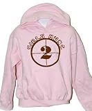 Buck Girl Hoodie Pink with Brown Scope Sweatshirt