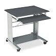 Mayline Products - Mayline - Empire Mobile PC Cart, 29-3/4 x 23-1/2 x 29-3/4, Metallic Gray - Sold As 1 Each - Compact design offers ample space for computer equipment and supplies. - Slide-out tray hides keyboard when not in use. - Perforated CPU shelf allows ventilation of air.