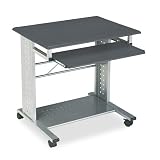 Mayline Products - Mayline - Empire Mobile PC Cart, 29-3/4 x 23-1/2 x 29-3/4, Metallic Gray - Sold As 1 Each - Compact design offers ample space for computer equipment and supplies. - Slide-out tray hides keyboard when not in use. - Perforated CPU shelf allows ventilation of air.
