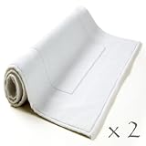 Royal Resort Collection - 2 piece Bath Rug Set, Ultra Sumptuous Terry, Color: Pure White, 100% Eco-Friendly Turkish Cotton