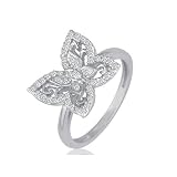 Just Like Blake Lively's Diamond Butterfly Ring in 10K White Gold (1/4ct tw.)
