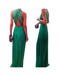 Off the Shoulder Sleeveless Round Neck Summer Backless  Dress