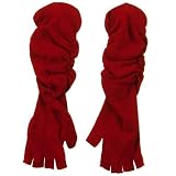 Fingerless Long Glove - Red W20S44E