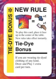 Fluxx Promo Game Card (NEW RULE) TableTop Day 2014: Tie-Dye Bonus