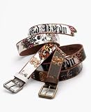 Ed Hardy - Ed Hardy Skull and Rose Tattoo Belt