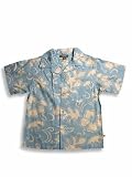 Kyds - Boys Short Sleeved Camp Shirt, Lt. Blue, White