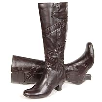 JANE KLAIN Damen Winter Langschaft Stiefel, dunkelbraun