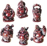 FIGURINE - REDSTONE MINI BUDDHA Statues (SET 6)
