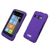 EMPIRE Purple Rubberized Snap-On Cover Case for AT&T HTC Surround