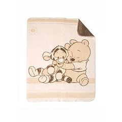 Julius Z�llner 9630010035 - Pooh und Tigger Jacquard-Decke gewebt, 75x100 cm
