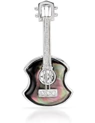 CLK Diamond 18K White Gold 38.5CTW Diamond Brooch