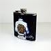 Kitchen & Housewares : Elvis Back Staineless Steel Leather Wrapped Flask