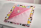 Zutano Owls Embroidered Velour Luxury Blanket, Pink