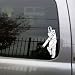 Cricket Player  vinyl decal small