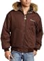 Akademiks Men's Reversible Bomber Jacket,Brown,XX-Large