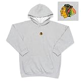 Chicago Blackhawks NHL Girls "Lucky" Full Zip Hooded Jacket (White) (Medium)