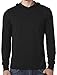 Yoga Clothing For You Mens Lightweight Long Sleeve Hoodie Tee Shirt, Large Black
