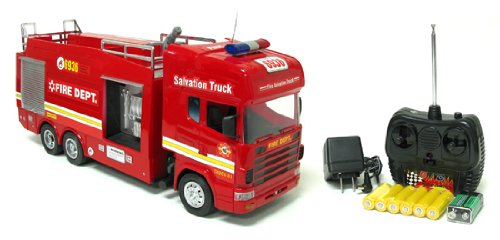 REMOTE CONTROL RC RADIO CONTROL FIRE TRUCK FIRETRUCK FIRE ENGINE Super Fire Engine Electric RTR RC Truck With Working Water Cannon