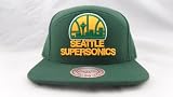 Mitchell & Ness Horizontal 6 Panel Snapback Seattle Supersonics