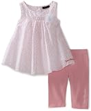 Calvin Klein Baby-Girls Infant Printed Top with Pink Bottom