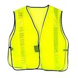 High-visibility Yellow Safety Vest with Relective Tape - Lightweight Mesh.one Size Fits Almost Everyone