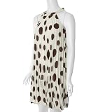 Sangria Circle Print Sleeveless Dress